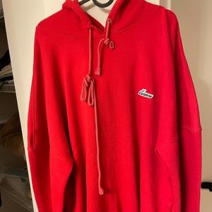 We11done oversized logo hoodie